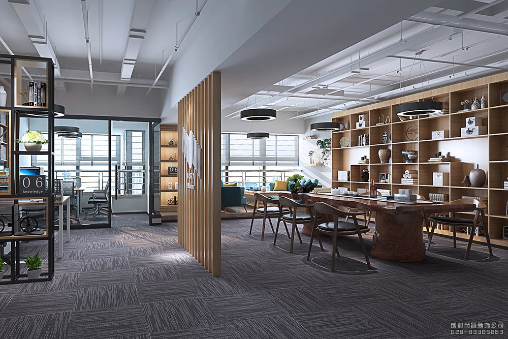 港式風格辦公室設(shè)計效果圖