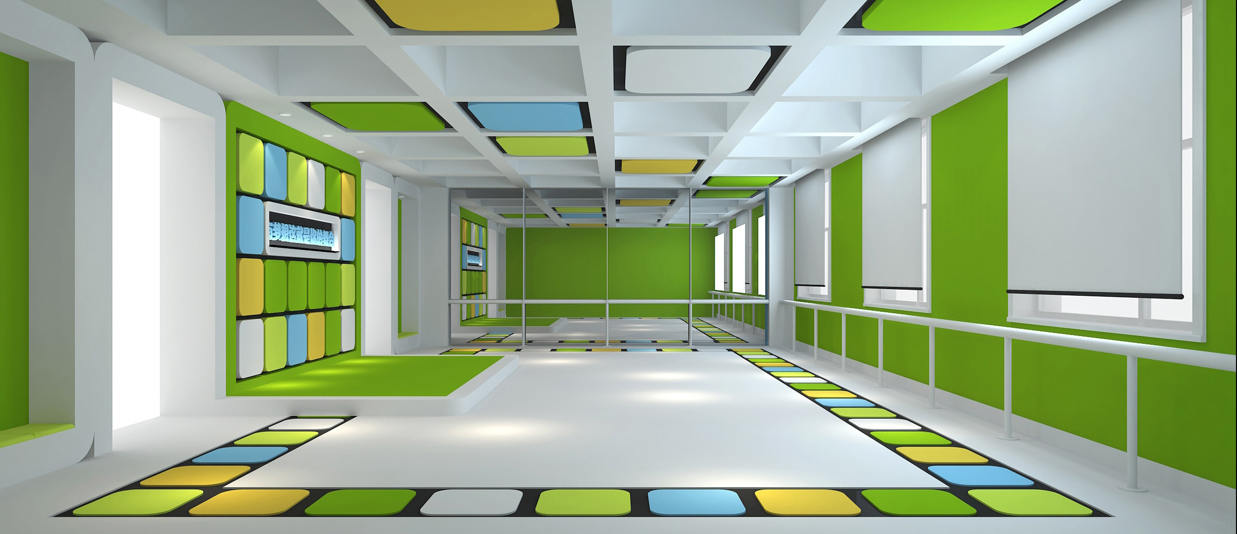 「早教機構(gòu)裝修效果圖」早教中心裝修設(shè)計效果圖